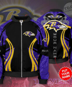Baltimore Ravens 3D Bomber Jacket 03