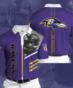 Baltimore Ravens 3D Polo 01