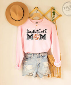 Basketball Mom Oversized Sweatshirt pink