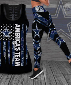 Best selling Dallas Cowboys Hollow Tank Top Leggings 02