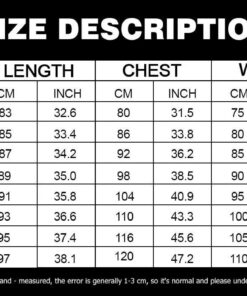 Bodycon Dress Sizechart