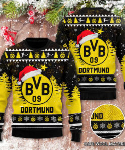 Borussia Dortmund 3D Christmas Sweater 2022