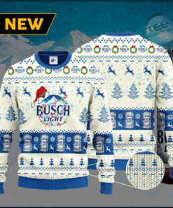 Busch Light Santa Ugly Christmas 3D Sweater