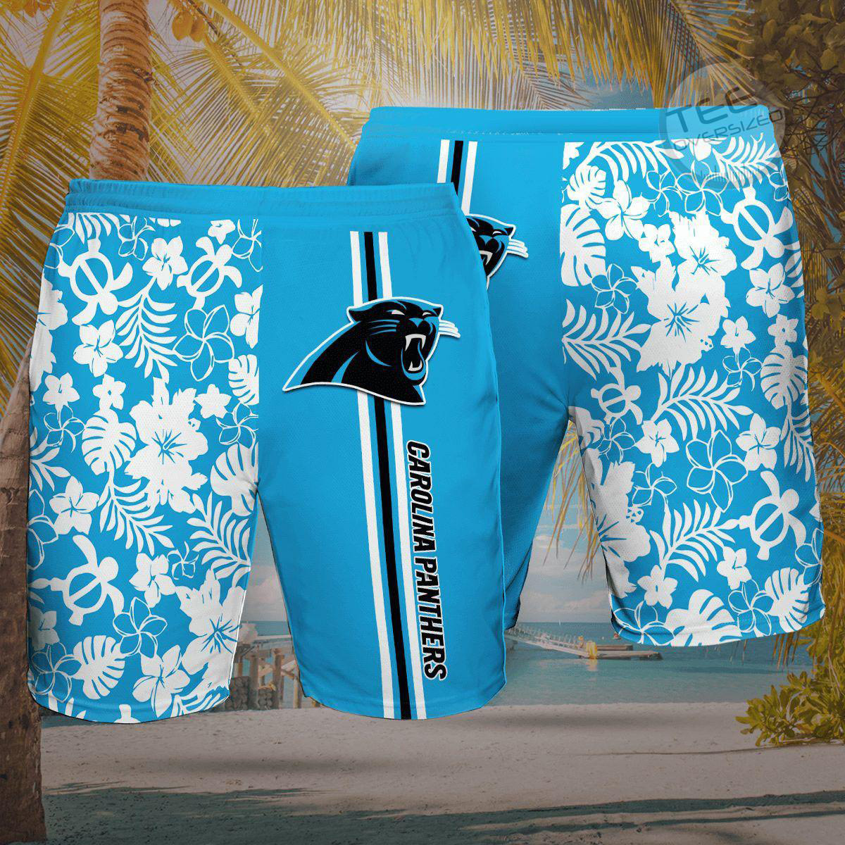 Carolina Panthers 3D Hawaiian Shirt Hawaiian Shorts 02