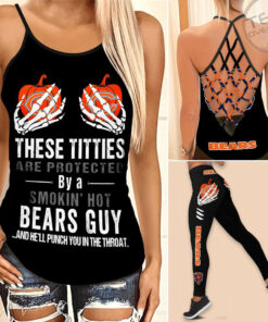 Chicago Bears Hollow Tank Top Leggings 01