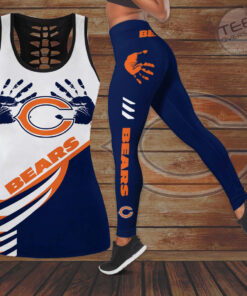 Chicago Bears Hollow Tank Top Leggings 04