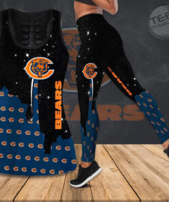 Chicago Bears Hollow Tank Top Leggings 05
