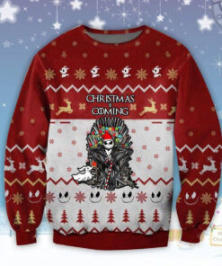 Christmas Is Coming Nightmare Ugly Christmas 3D Sweater