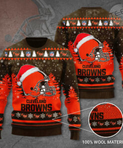 Cleveland Browns 3D Ugly Sweater