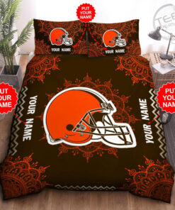 Cleveland Browns bedding set 01