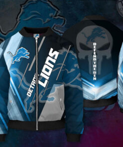 Detroit Lions 3D Bomber Jacket 04