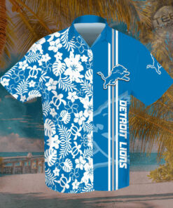 Detroit Lions 3D Hawaiian Shirt 01