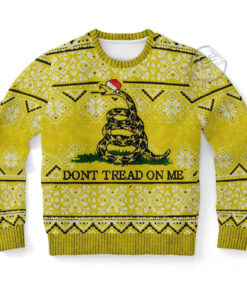 Dont Tread On Me Ugly Christmas 3D Sweater