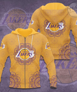 FAN designed Los Angeles Lakers LAL NBA Zip up Hoodie