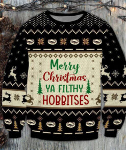 Funny Christmas Merry Ya Filthy Hobbies Ugly Christmas 3D Sweater