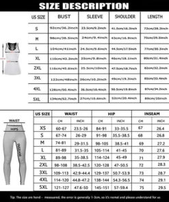 Hollow Tank Top Leggings sizechart