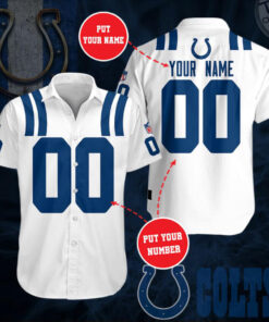 Indianapolis Colts 3D Short Sleeve Dress Shirt 05