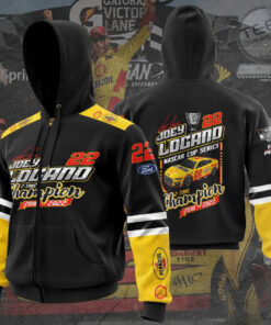 Joey Logano 2022 3D zip up hoodie