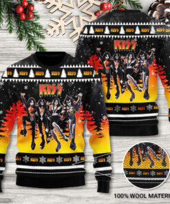 Kiss Band Christmas 3D Sweater