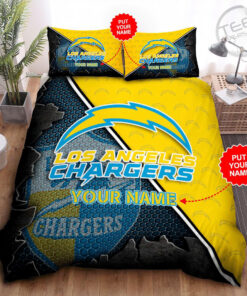 Los Angeles Chargers bedding set 01