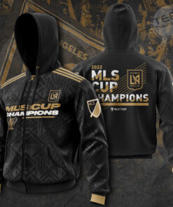 Los Angeles FC 2022 3D Apparels zip up hoodie