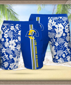 Los Angeles Rams 3D Hawaiian Shorts