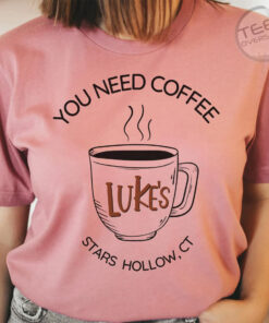 Lukes Coffee Pink Oversized T shirt