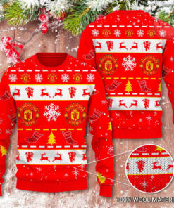 Manchester United 3D Ugly Christmas Sweater 2022