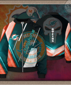 Miami Dolphins 3D Bomber Jacket 04