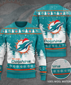 Miami Dolphins 3D Ugly Sweater