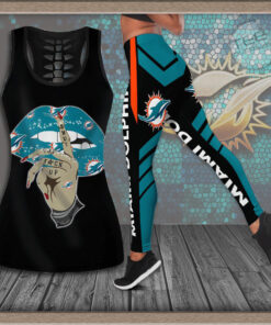 Miami Dolphins Hollow Tank Top Leggings 02