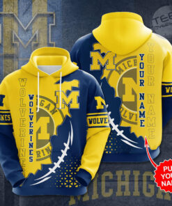 Michigan Wolverines 3D Hoodie 01