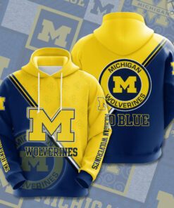 Michigan Wolverines 3D Hoodie 06