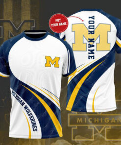 Michigan Wolverines 3D T shirt 01