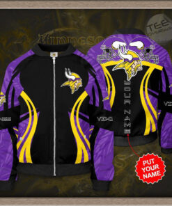 Minnesota Vikings 3D Bomber Jacket 02