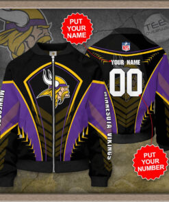 Minnesota Vikings 3D Bomber Jacket 03