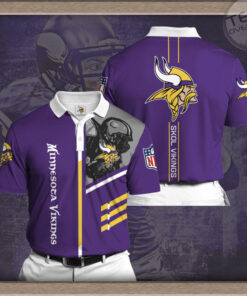 Minnesota Vikings 3D Polo 02