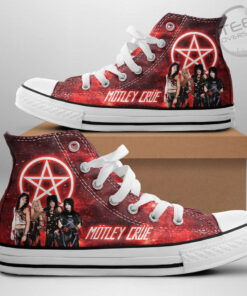 Motley Crue High Top Canvas Shoe OVS29523S2 Design 1