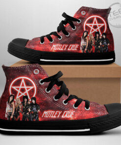 Motley Crue High Top Canvas Shoe OVS29523S2 Design 2