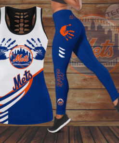 New York Mets Hollow Tank Top Leggings