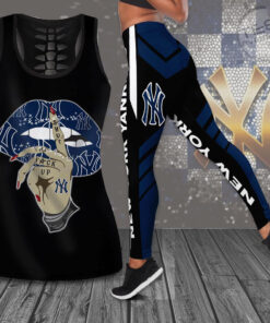 New York Yankees Hollow Tank Top Leggings 03
