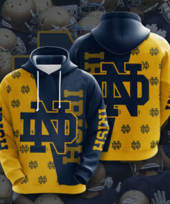 Notre Dame Fighting Irish 3D Hoodie 02