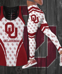 Oklahoma Sooners Hollow Tank Top Leggings 01