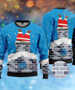 Olympique Marseille Christmas 3D Sweater 2022