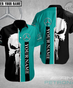Personalized Petronas F1 short sleeve shirt PMERAMGS4
