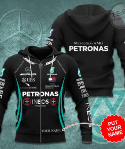 Personalized Petronas F1 zip hoodie