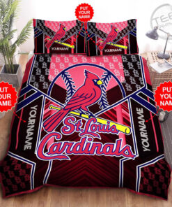 Personalized St. Louis Cardinals bedding set 01
