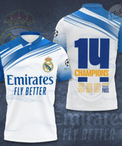 Real Madrid 2022 3D polo shirt