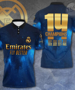 Real Madrid FC 3D polo shirt
