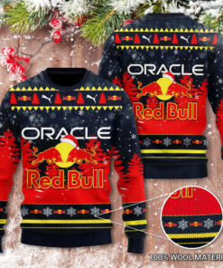 Red Bull Racing Christmas 3D Ugly Sweater 2022